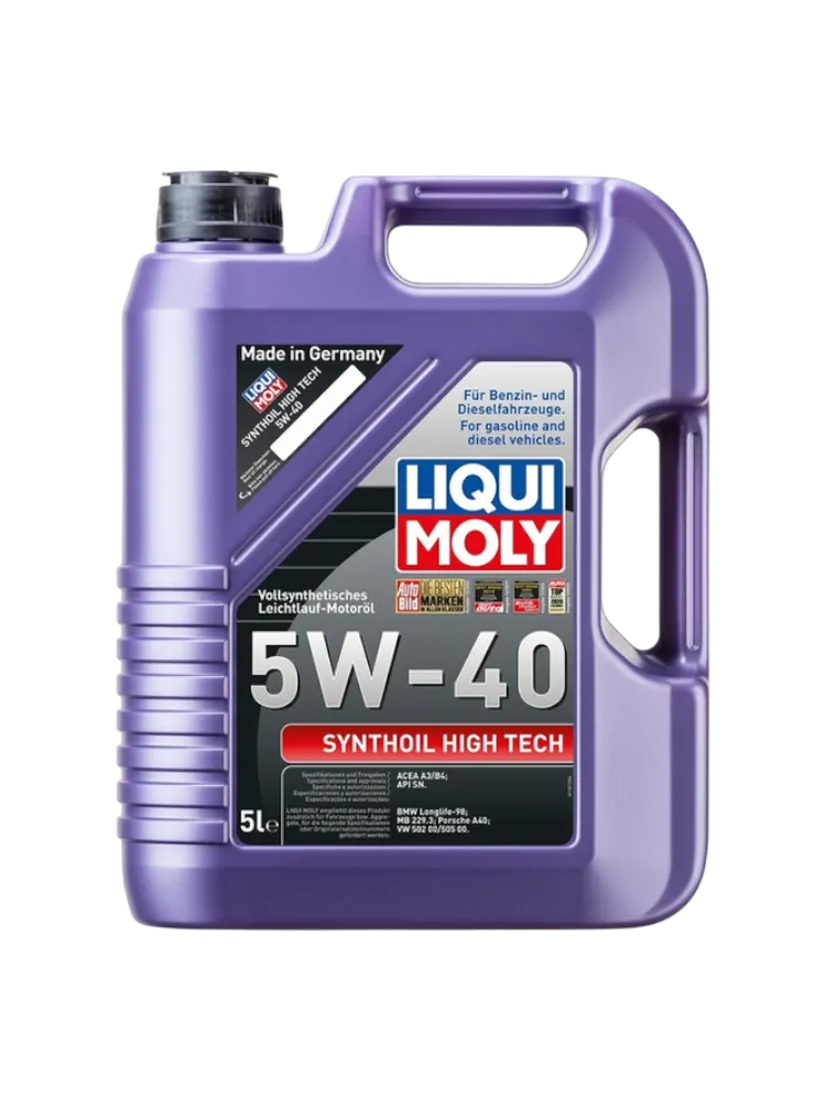 Моторное масло Синтетическое LIQUI MOLY SYNTHOIL HIGH TECH 5W-40 5 л