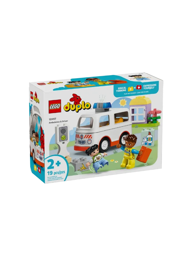 Конструктор LEGO Скорая помощь с водителем, деталей 19 шт - фото 3