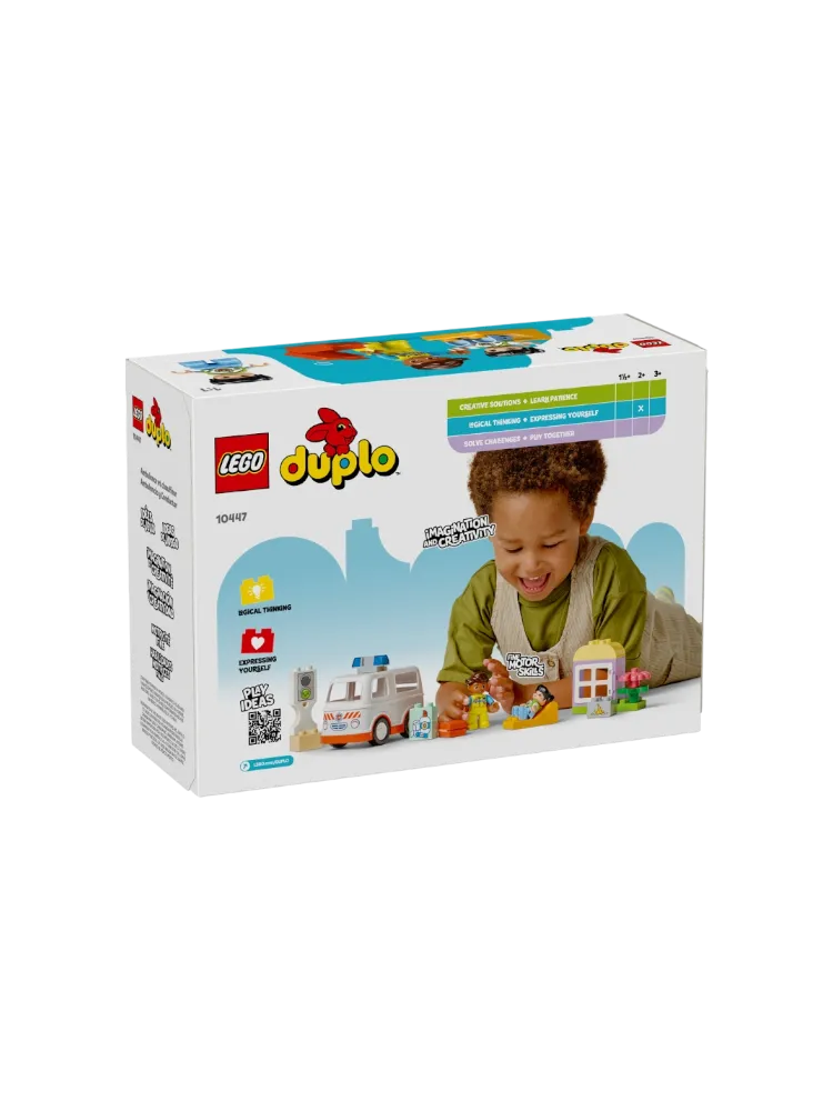 Конструктор LEGO Скорая помощь с водителем, деталей 19 шт - фото 4