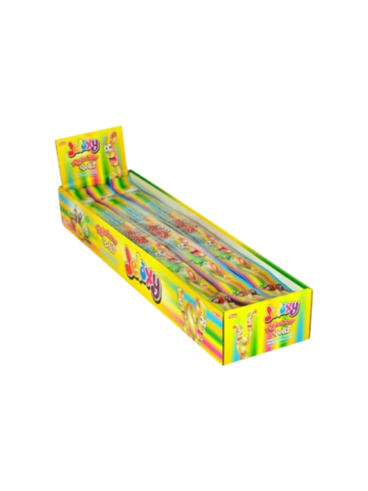 Жевательный мармелад Jelaxy Belts Rainbow Пластинки Радуга 15г. 