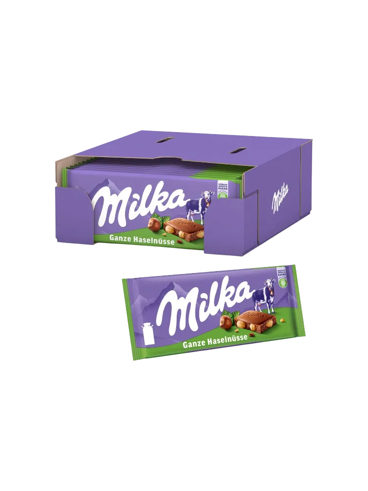 Milka Whole Hazelnut цельный орех 100 г. 