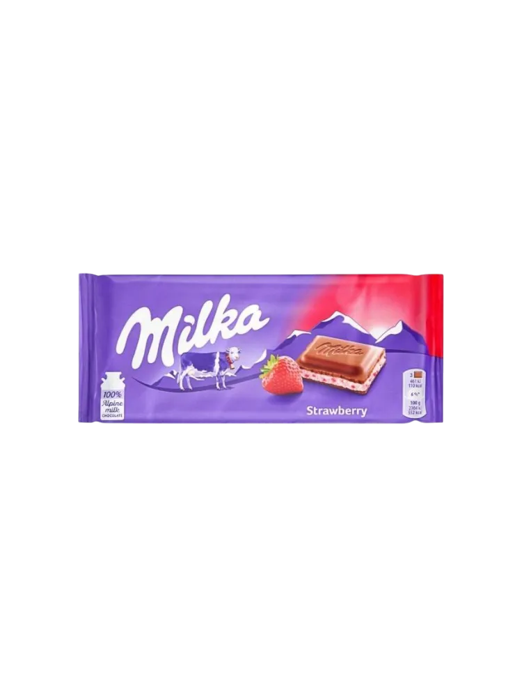 MILKA Strawberry КЛУБНИКА 100 г.  