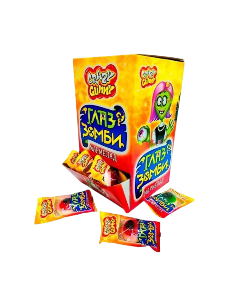Мармелад "Crazy Gummy. Глаз Зомби" 10г. 