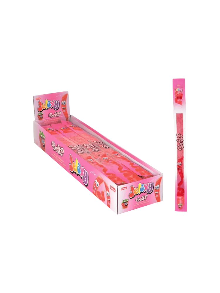 Жевательный мармелад Jelaxy Belts Пластинки Клубника 15 г. 