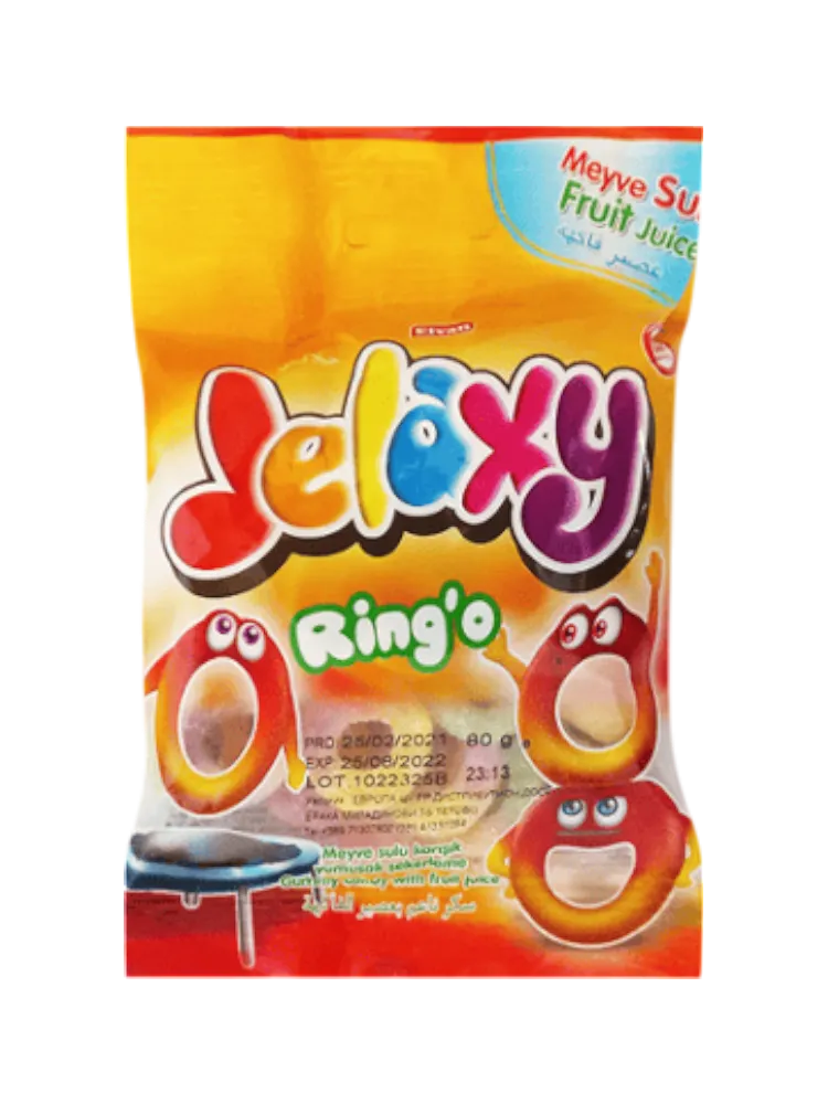 Жев. мармелад Jelaxy Ring'o Кольца 80 гр.