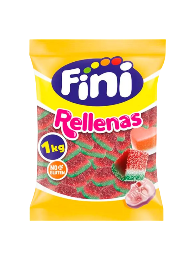 Жевательный мармелад "Rellenas 3Д арбузные дольки" 1 кг  FINI 