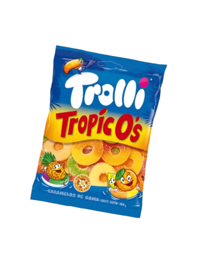 Мармелад Trolli TROPICOS rings Кольца РАЗНОЦВЕТНЫЕ ТРОПИК 100гр 