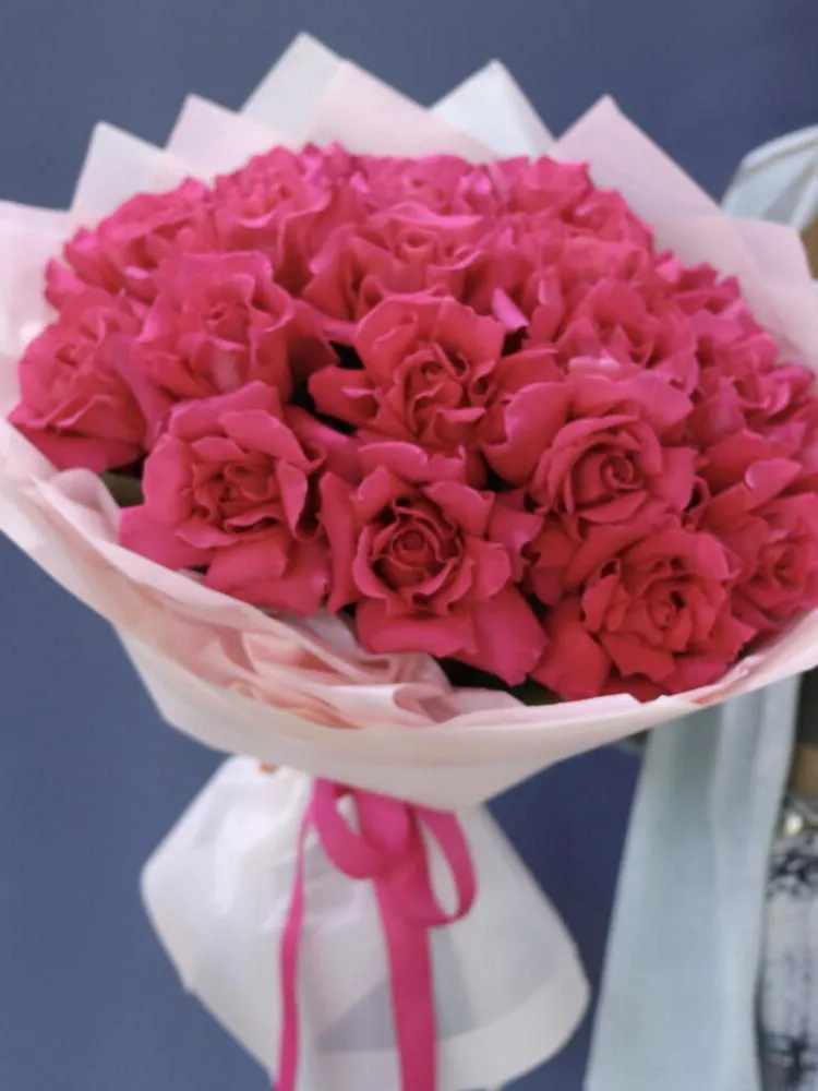 ART BUKET 21 роза в технике haute fleur