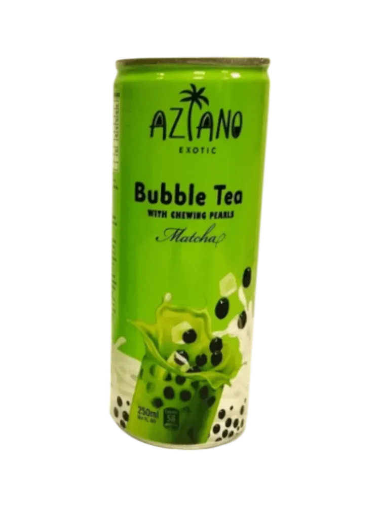 Чай молочный Aziano Bubble Tea Матча с семенами конжака 250 мл