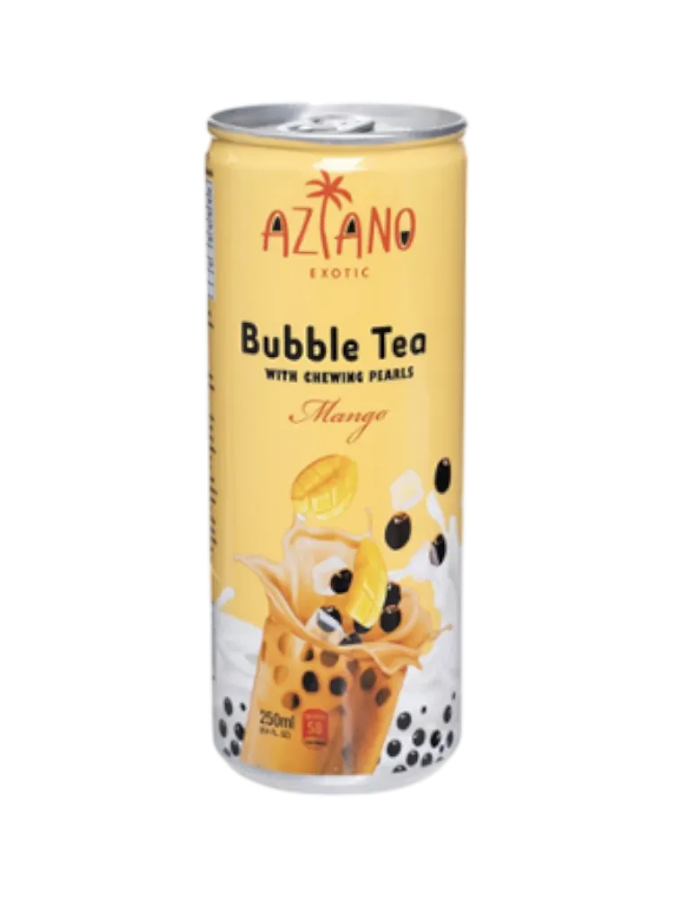 Чай молочный Aziano Bubble Tea Манго с семенами конжака 250 мл