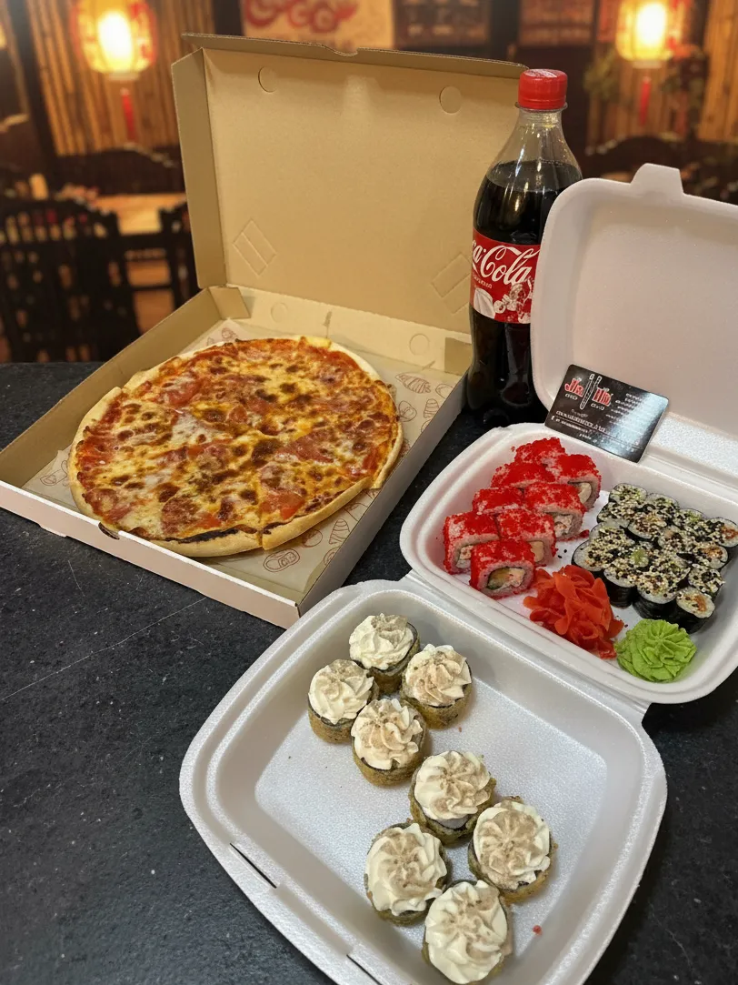 Комбо №2 (32шт)+Cola1L+Pizza-Margo от JaDi
