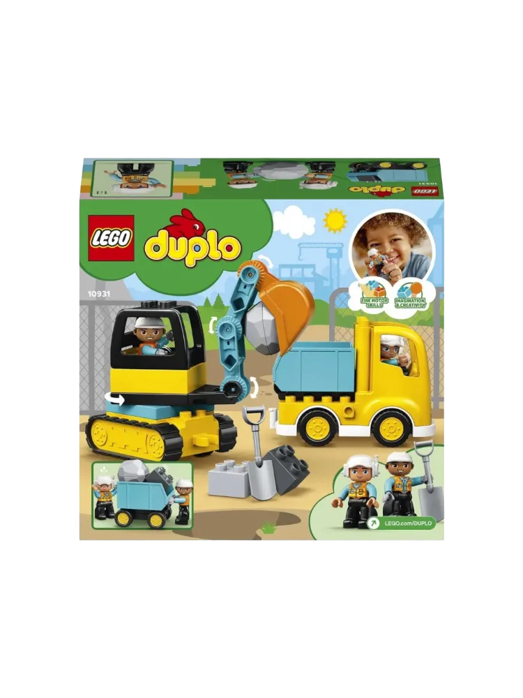 Конструктор LEGO DUPLO Грузовик и гусеничный экскаватор, деталей 20 шт