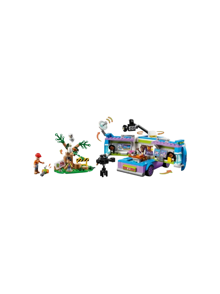 Конструктор LEGO Фургон редакции новостей, деталей 446 шт - фото 9