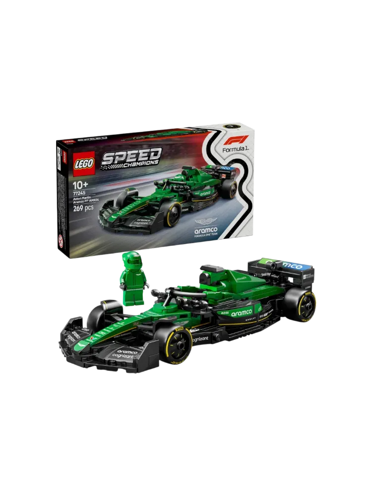 Конструктор LEGO Гоночный автомобиль Aston Martin Aramco F1 AMR24, деталей 269 шт