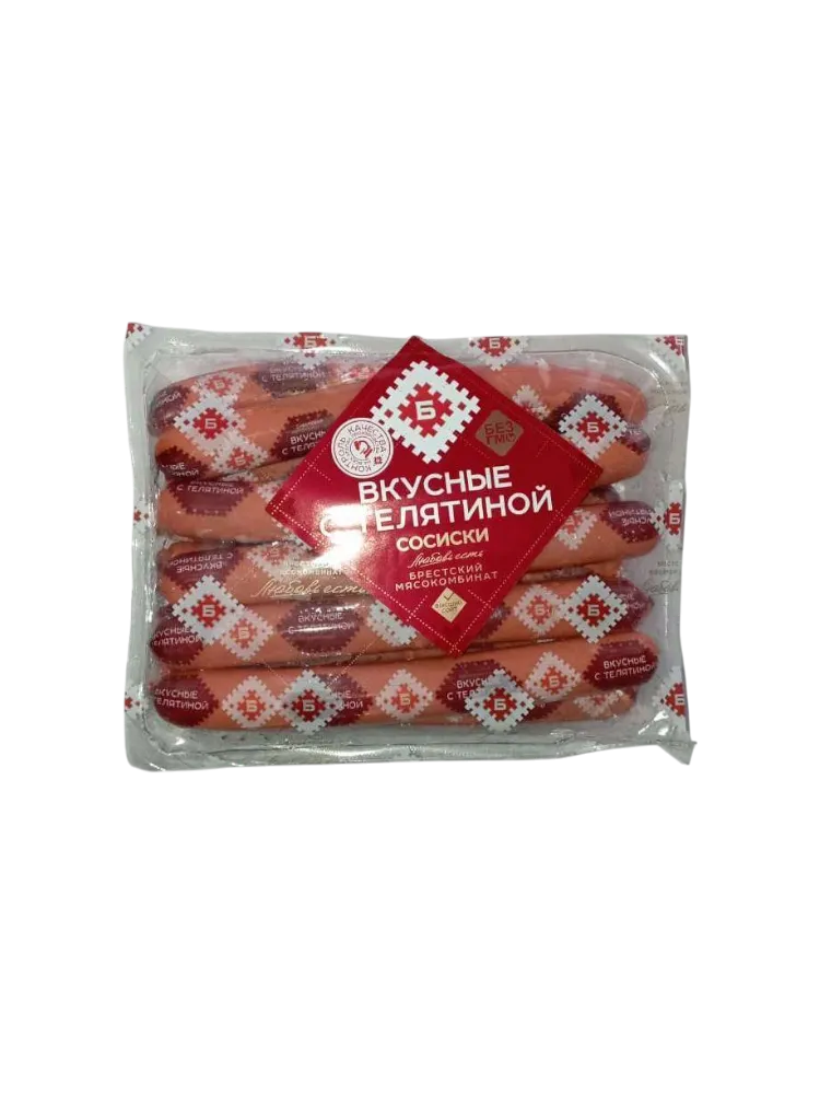 СОСИСКИ БМ ВКУСНЫЕ С ТЕЛЯТИНОЙ В/С