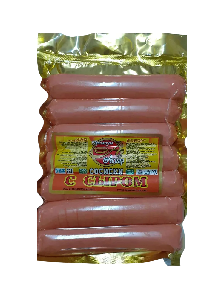 АКНАР СОСИСКИ С СЫРОМ В/С В/У