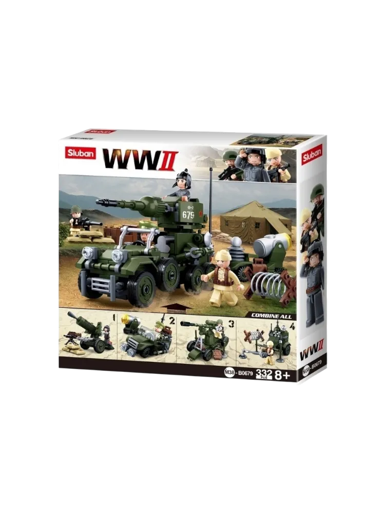 Конструктор SLUBAN WW2, деталей 322 шт