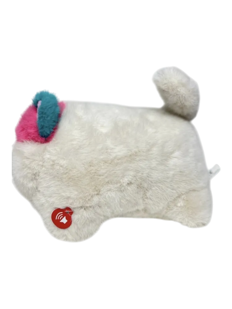 Мягкая игрушка Кошечка, высота 20 см, белый - фото 4