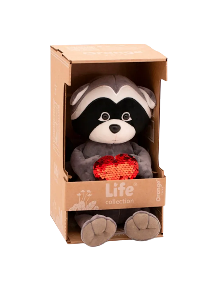 Мягкая игрушка Orange Toys Енотик Дэйзи, высота 25, - фото 5