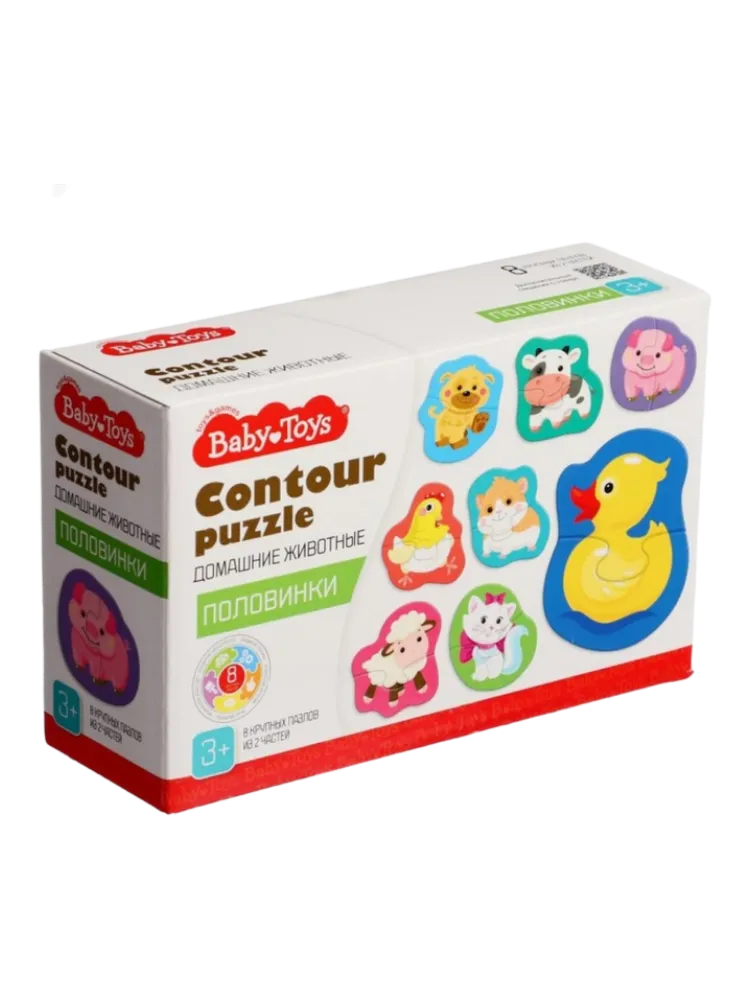 Пазл Baby Toys 04120 контурный 16 деталей