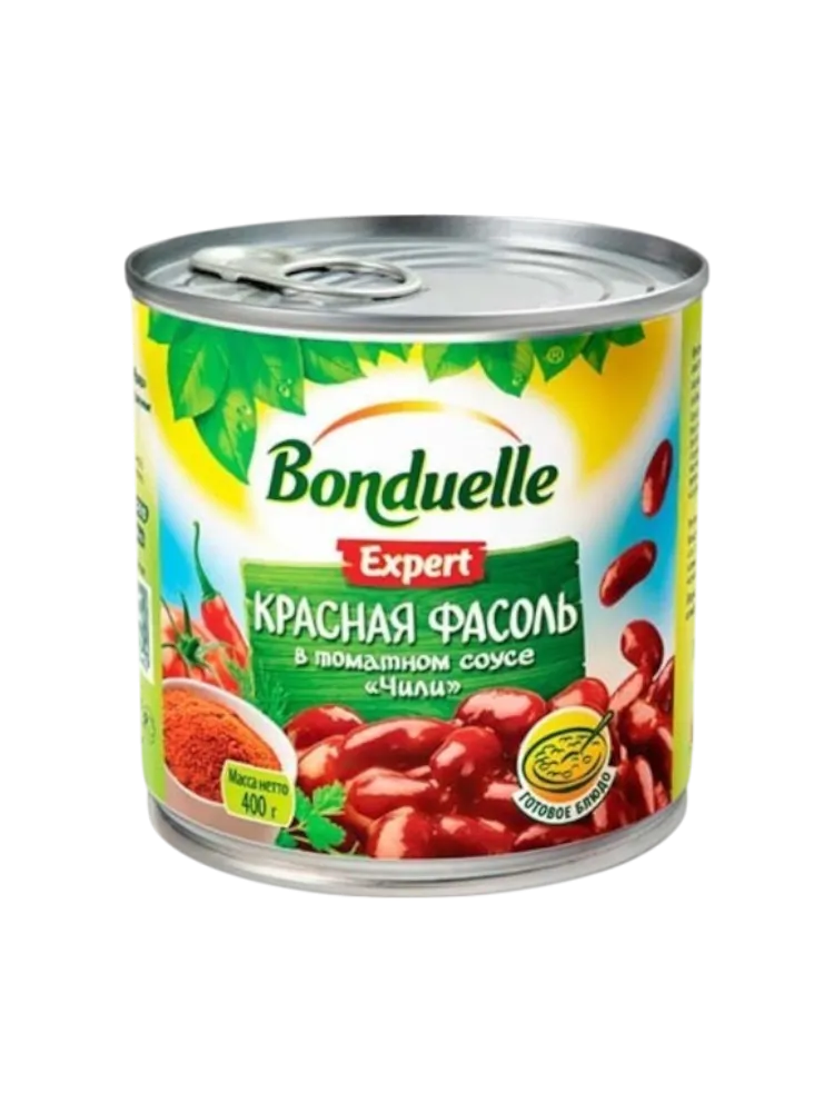 ФАСОЛЬ BONDUELLE 400Г КРАСНАЯ ЧИЛИ