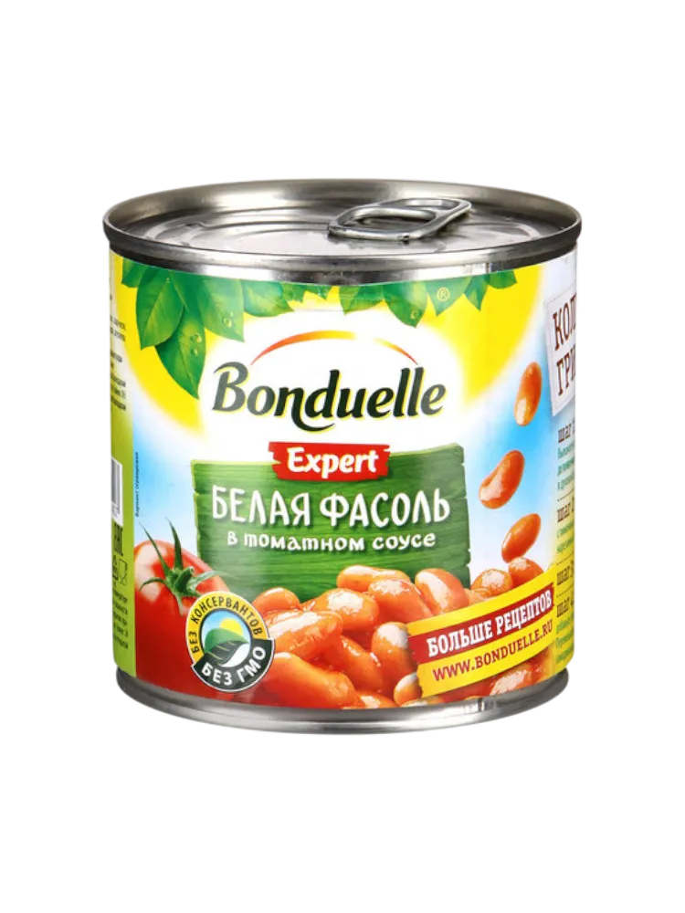 ФАСОЛЬ BONDUELLE 400Г БЕЛАЯ В ТОМАТЕ