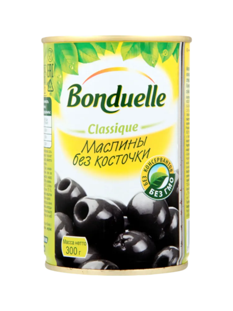 МАСЛИНЫ BONDUELLE 300Г Б/К Ж/Б
