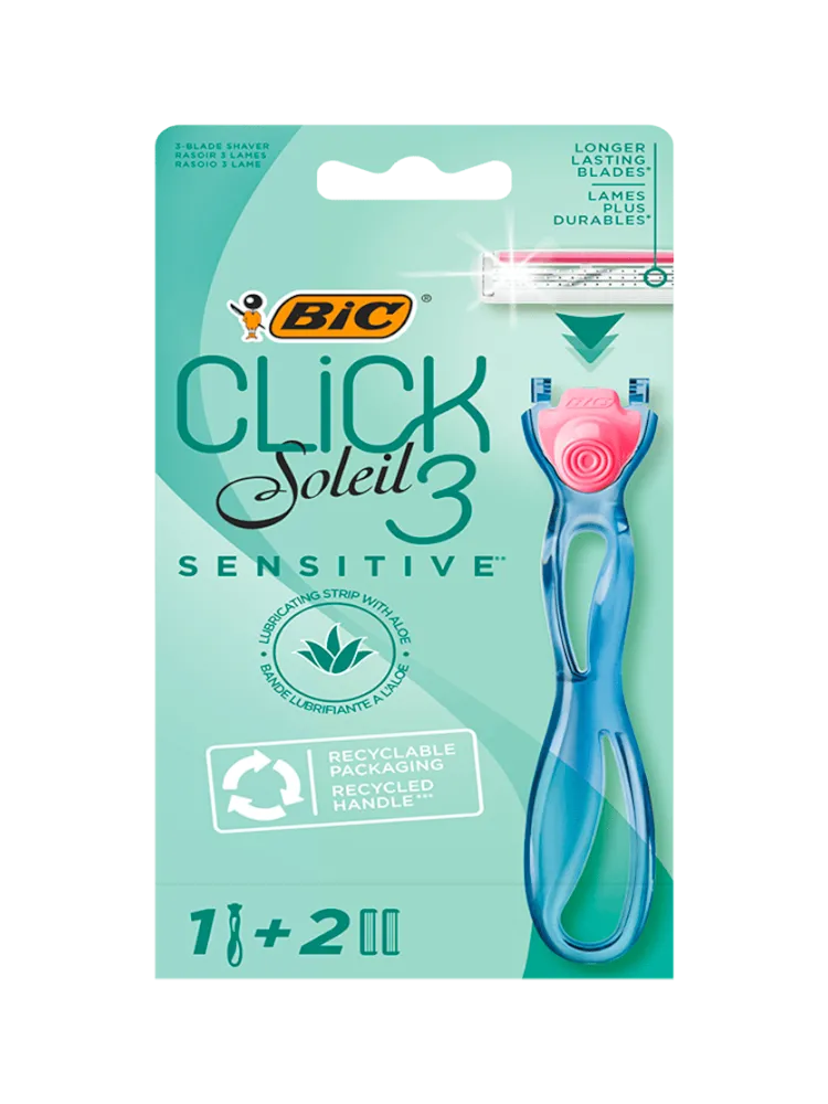 СТАНОК BIC SOLEIL CLICK 3 SENSETIVE 2ШТ