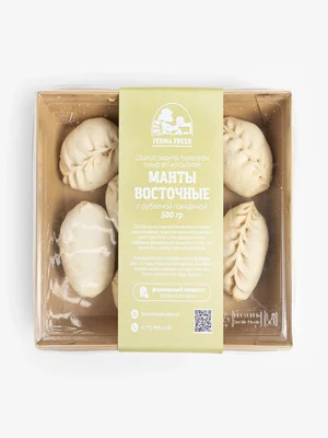 Манты Ferma Fresh с рубленой говядиной, 500 г