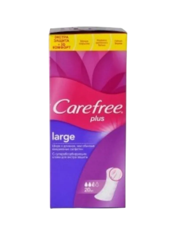 ПРОКЛАДКИ CAREFREE LARGE MAXI 20ШТ ЕЖЕДН