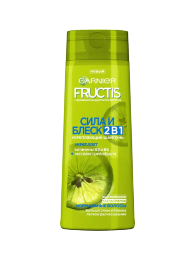 ШАМПУНЬ FRUCTIS 400МЛ СИЛА И БЛЕСК 2В1