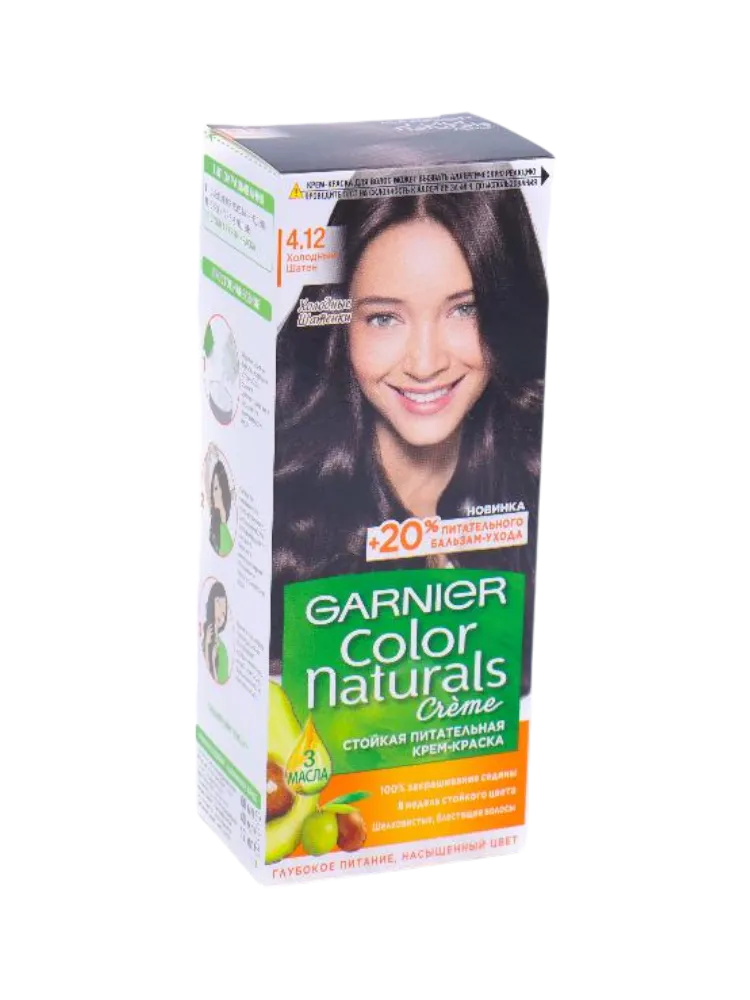 КРАСКА COLOR NATURALS 4.12 ХОЛОДНЫЙ ШАТЕН