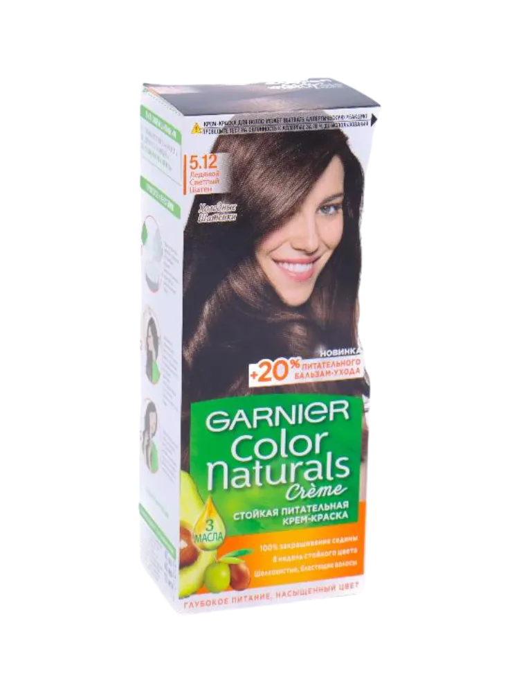 КРАСКА COLOR NATURALS 5.12 ЛЕДЯНОЙ СВЕТЛЫЙ ШАТЕН