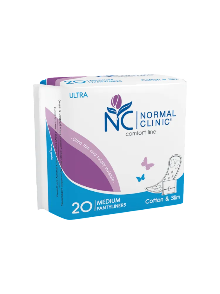 ПРОКЛАДКИ NORMAL CLINIC COTTON 180ММ 20ШТ СИРЕН ЕЖЕДН NCF13L