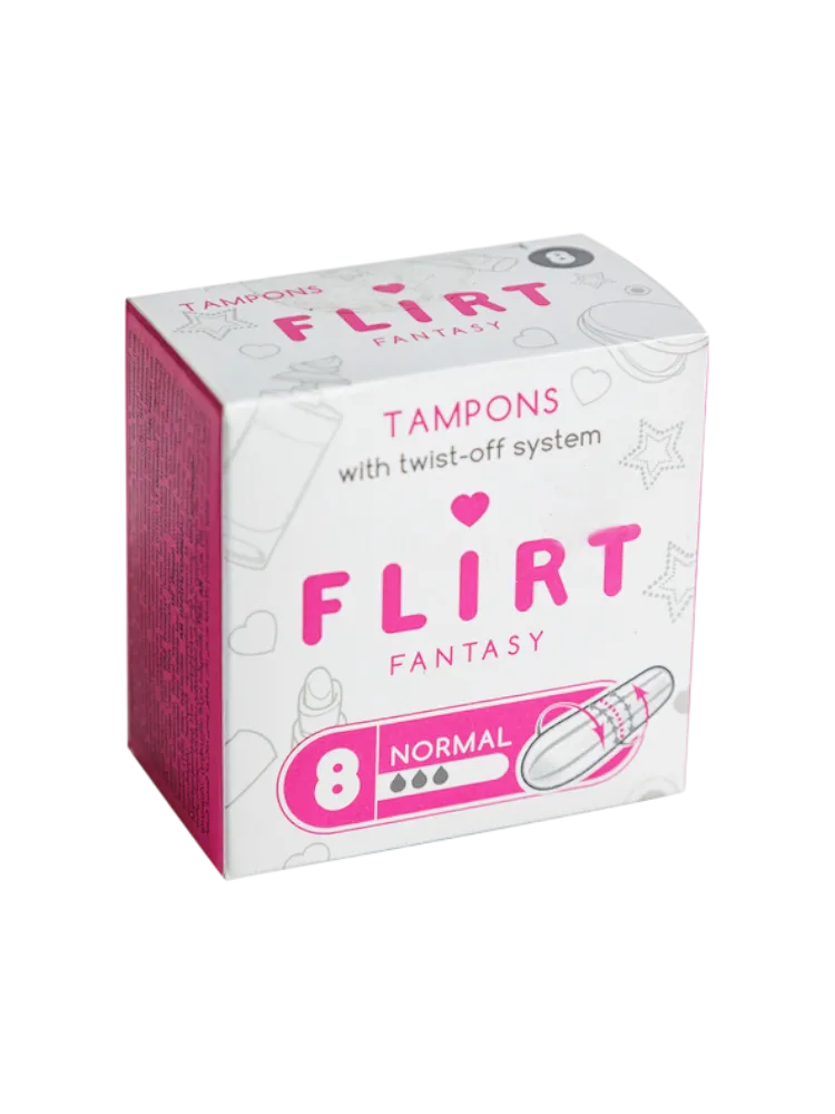 ТАМПОНЫ FANTASY FLIRT NORMAL 3 8ШТ 002