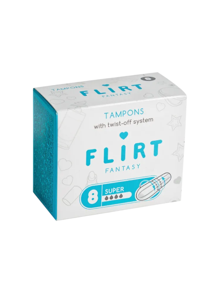 ТАМПОНЫ FANTASY FLIRT SUPER 4 8ШТ 003