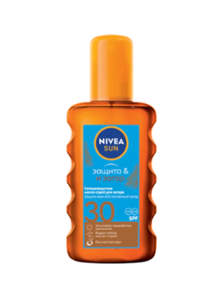 МАСЛО-СПРЕЙ NIVEA 200МЛ Д/ЗАГАРА ЗАЩИТА И ЗАГАР СЗФ 30