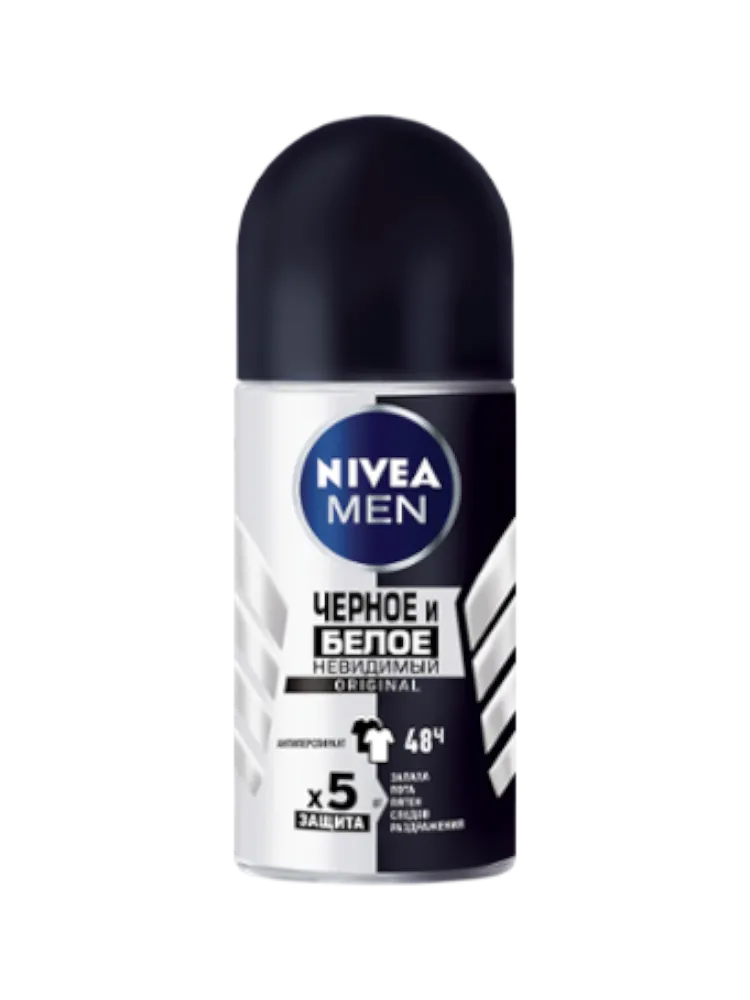 ДЕЗОДОРАНТ NIVEA 50МЛ POWER Д/ЧЕРНОГО И БЕЛОГО МУЖ РОЛИК