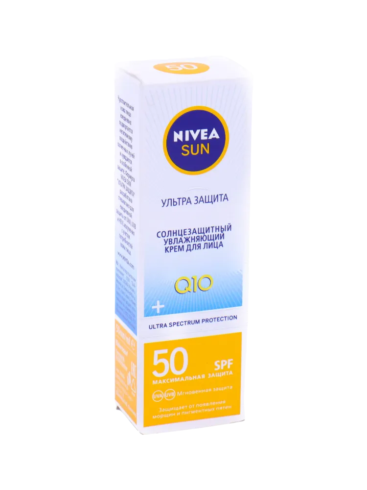 КРЕМ Д/ЛИЦА NIVEA 50МЛ СОЛНЦЕЗАЩИТНЫЙ УВЛАЖ УЛЬТРА ЗАЩИТА СПФ 50