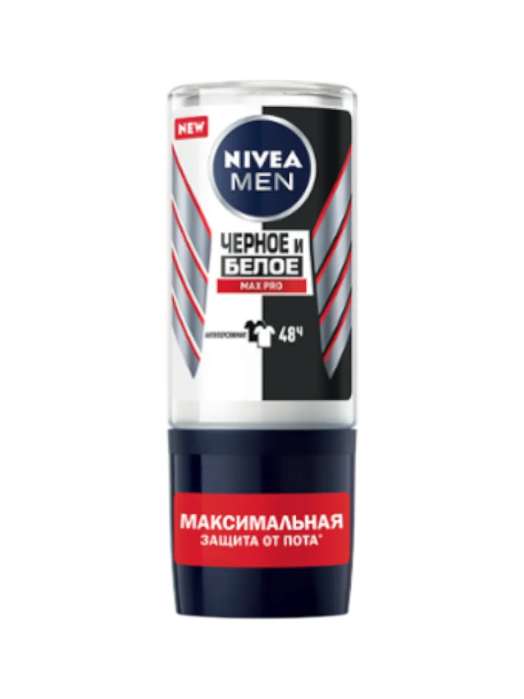 ДЕЗОДОРАНТ NIVEA ЧЕРНОЕ-БЕЛОЕ MAX PRO МУЖ РОЛИК 50 МЛ 