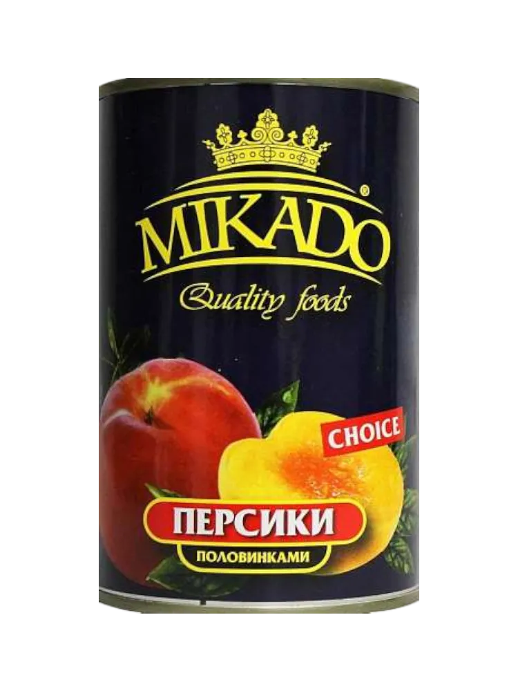 ПЕРСИКИ MIKADO 425МЛ ПОЛОВИНКИ