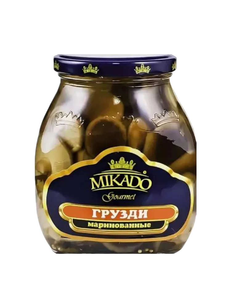 ГРИБЫ MIKADO 530МЛ ГРУЗДИ МАРИНОВ