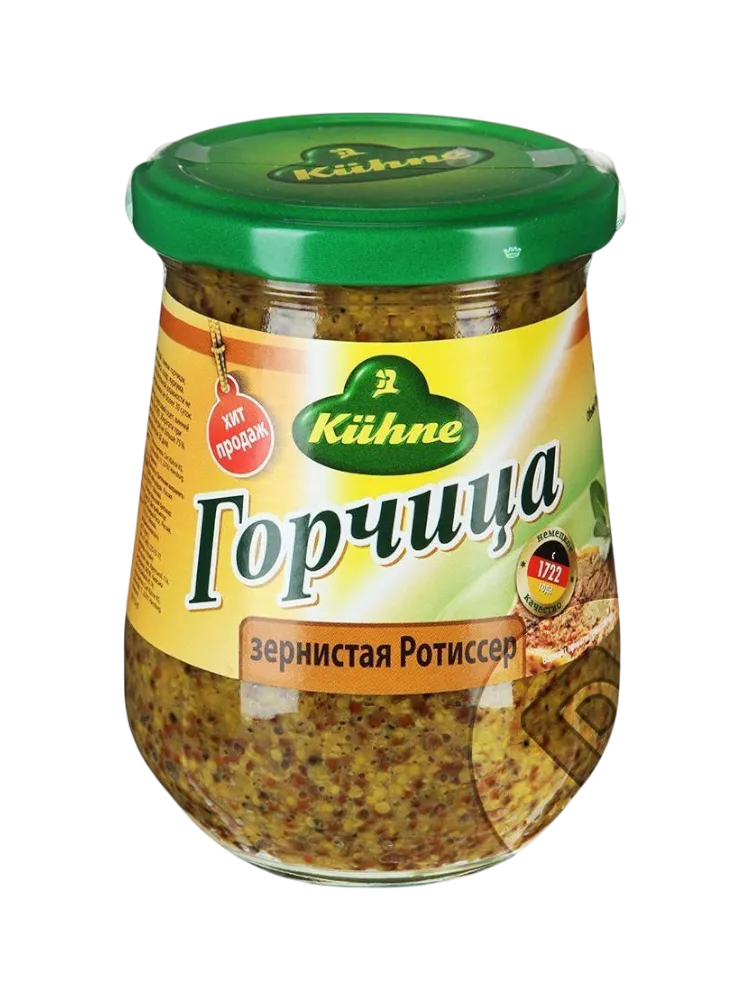 ГОРЧИЦА KUHNE 250Г ЦЕЛЬНОЗЕРНОВАЯ