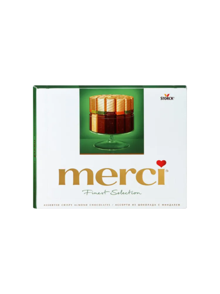 КОНФЕТЫ MERCI 250Г ПЕТИ МИНДАЛЬНЫЙ