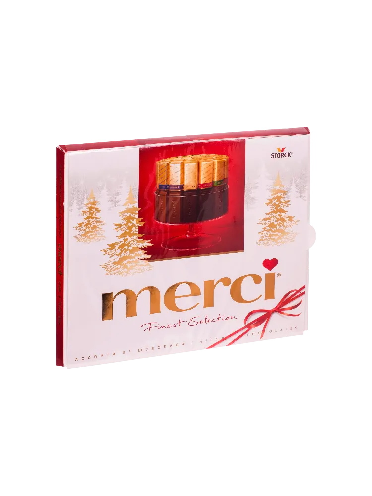 КОНФЕТЫ MERCI 250Г АССОРТИ КРАСНЫЕ