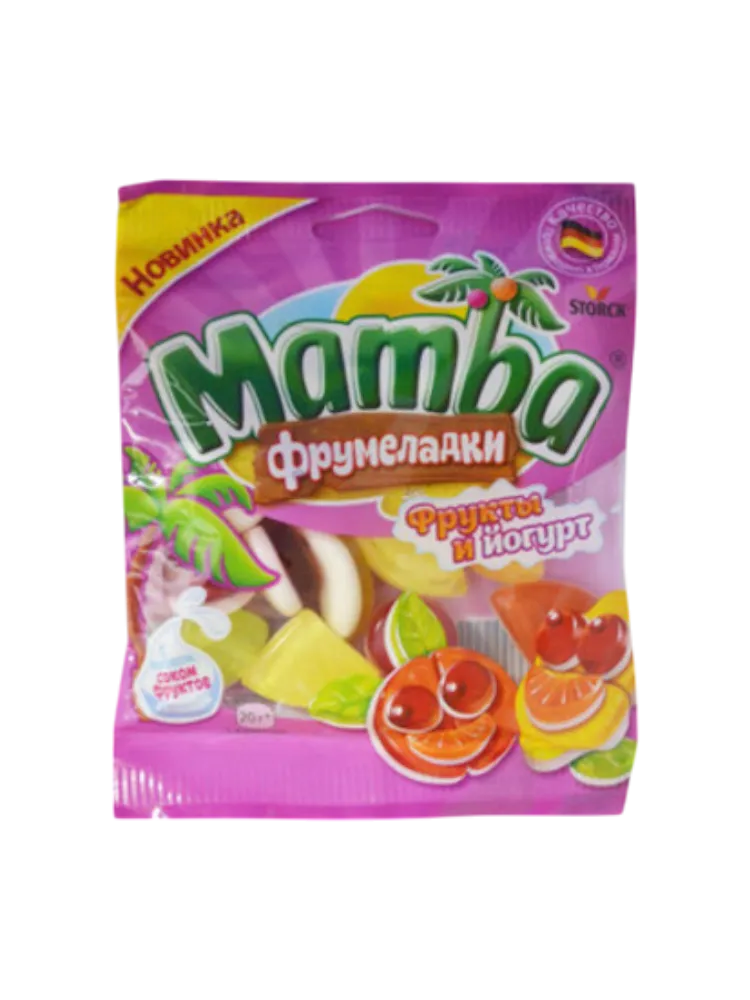 ЖЕВ МАРМЕЛАД MAMBA 72Г ФРУКТЫ И ЙОГУРТ