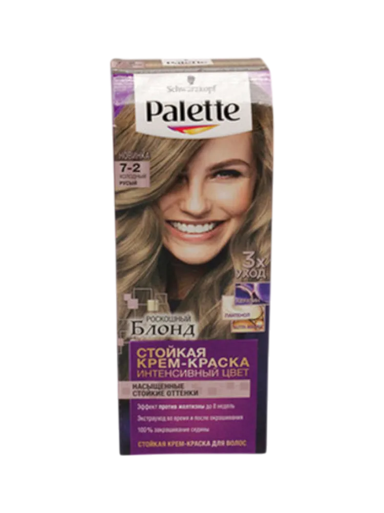 КРАСКА PALETTE ICC ХОЛОДНЫЙ РУСЫЙ 7-2