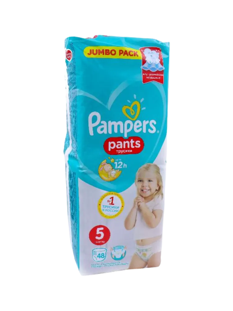 ПОДГУЗНИКИ PAMPERS PANTS JUNIOR 12-17КГ 42ШТ ТРУСИКИ