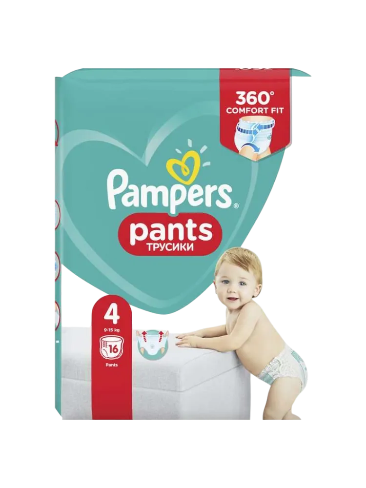 ПОДГУЗНИК PAMPERS MAXI 9-14КГ 16ШТ