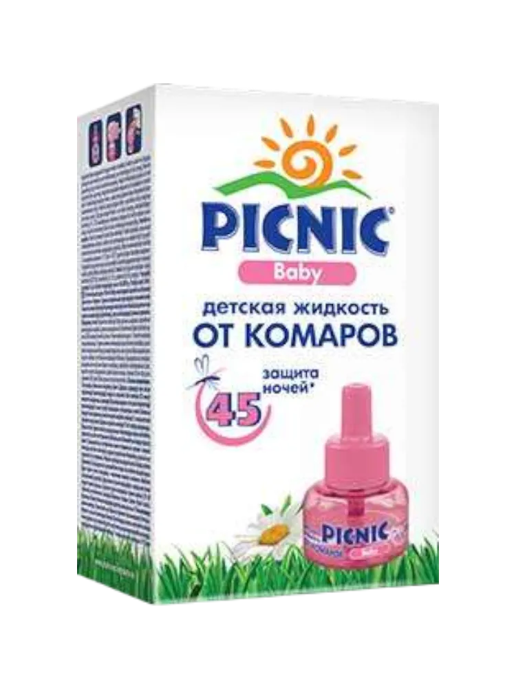 ЖИДКОСТЬ PICNIC BABY 30МЛ 45НОЧЕЙ ОТ КОМАРОВ РОМАШКА
